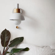 Nordic Wood Accent Wall Light – Scandinavian Minimalist LED Sconce