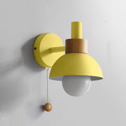 Nordic Wood Accent Wall Light – Scandinavian Minimalist LED Sconce