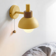 Nordic Wood Accent Wall Light – Scandinavian Minimalist LED Sconce