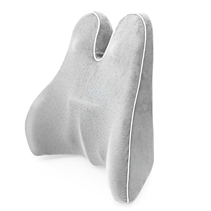 Bunnelle Back Support Pillow – Memory Foam Lumbar Cushion Ergonomic Office Chair Home Bed Mesh Cover