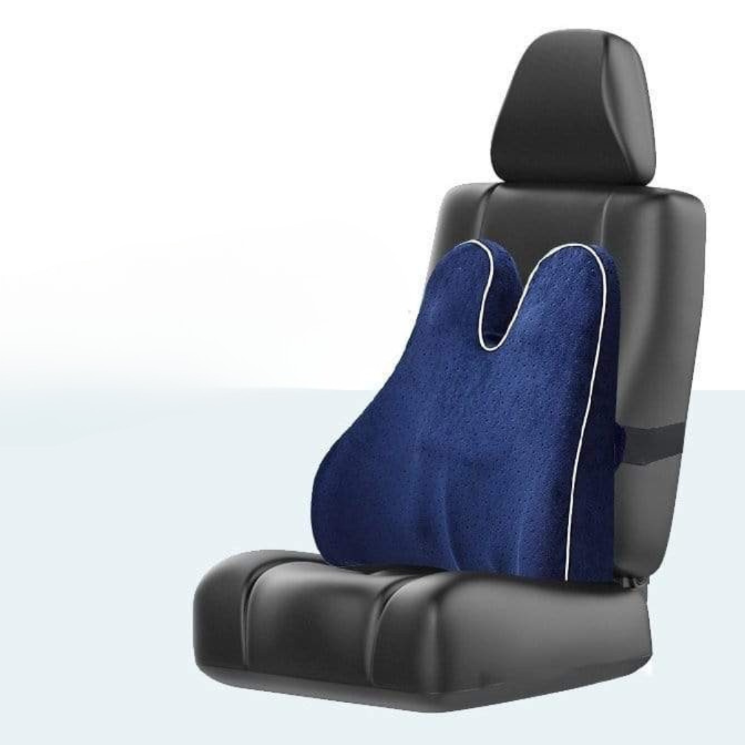 Bunnelle Back Support Pillow – Memory Foam Lumbar Cushion Ergonomic Office Chair Home Bed Mesh Cover