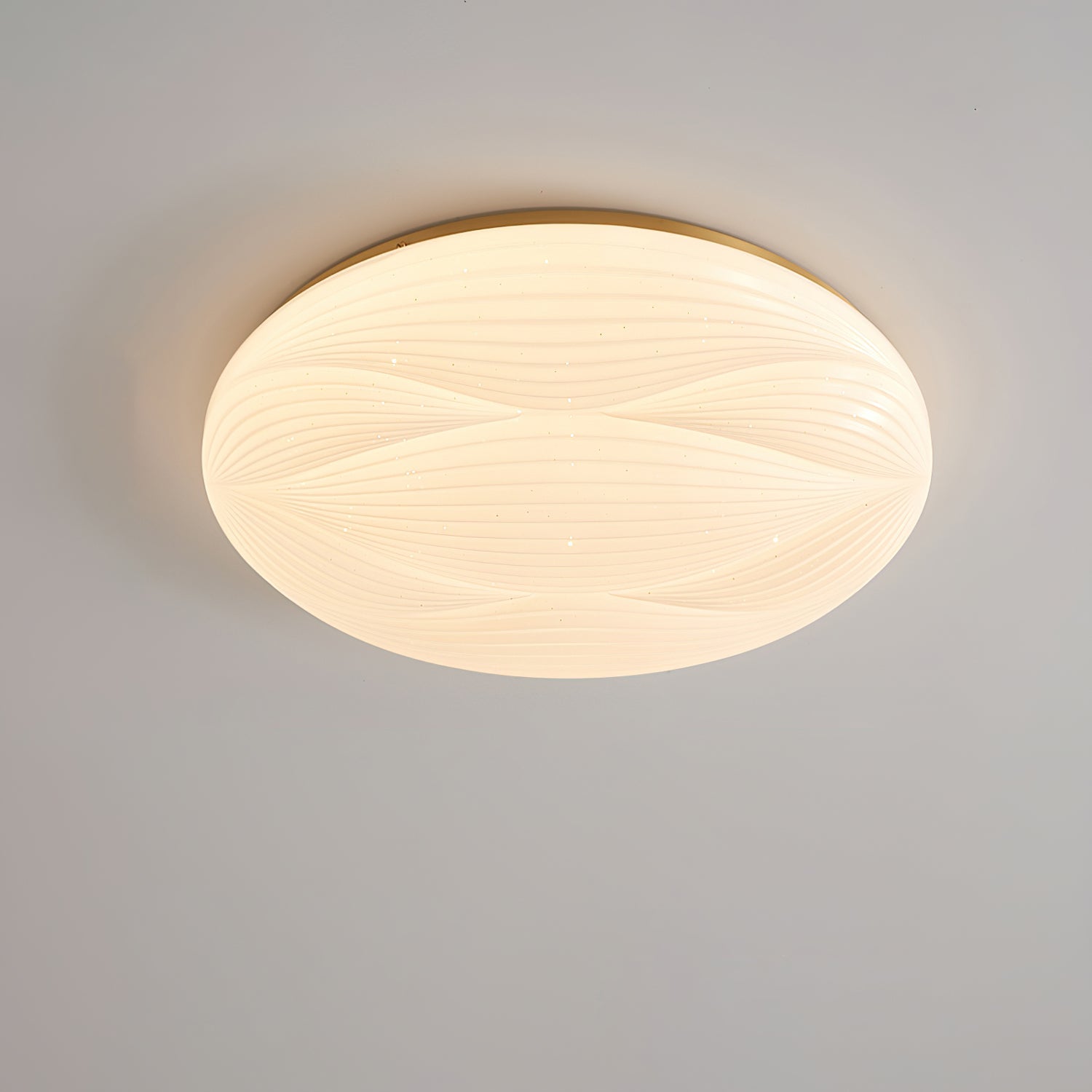 Acrylic LED Flush Mount Ceiling Light – Modern Round Bedroom Fixture
