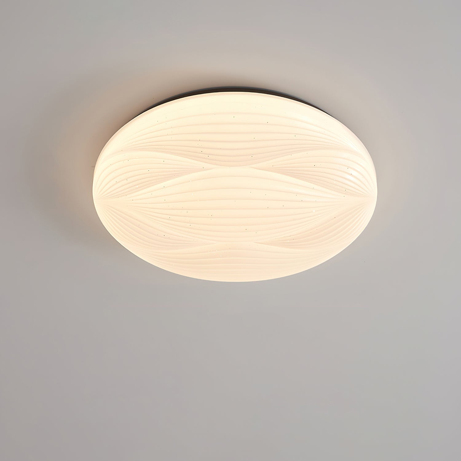 Acrylic LED Flush Mount Ceiling Light – Modern Round Bedroom Fixture