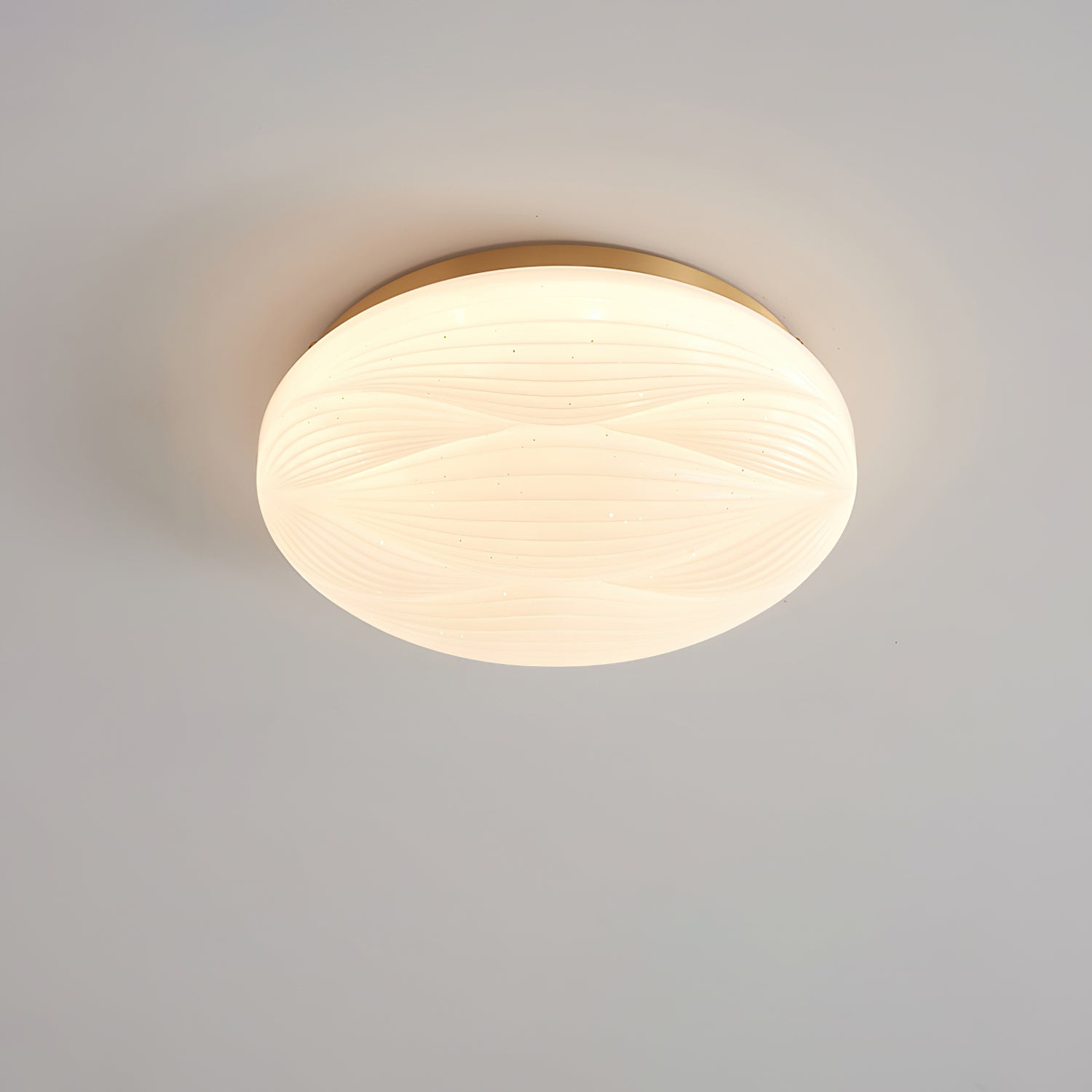 Acrylic LED Flush Mount Ceiling Light – Modern Round Bedroom Fixture