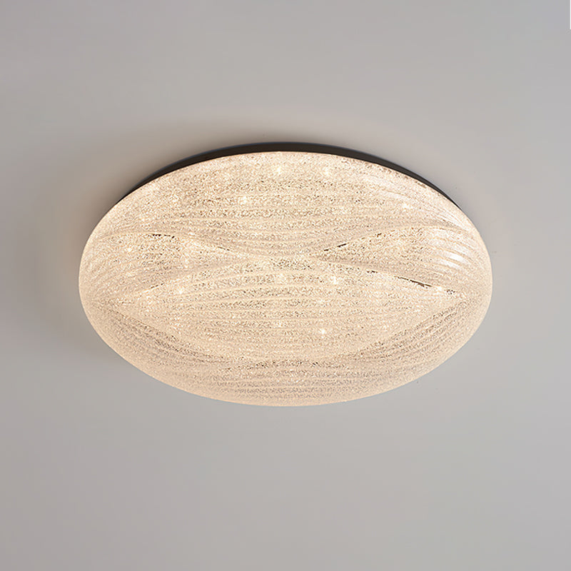 Acrylic LED Flush Mount Ceiling Light – Modern Round Bedroom Fixture