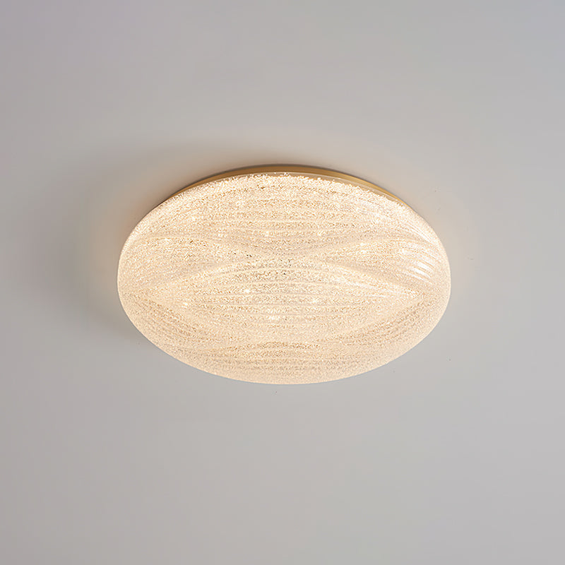 Acrylic LED Flush Mount Ceiling Light – Modern Round Bedroom Fixture