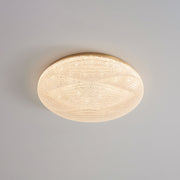 Acrylic LED Flush Mount Ceiling Light – Modern Round Bedroom Fixture