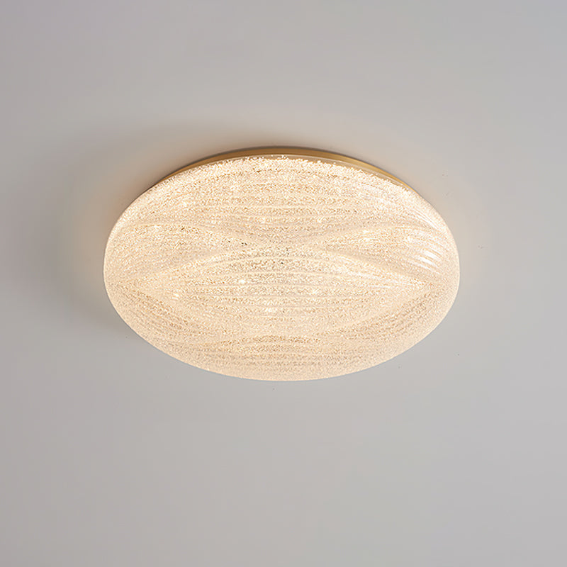 Acrylic LED Flush Mount Ceiling Light – Modern Round Bedroom Fixture