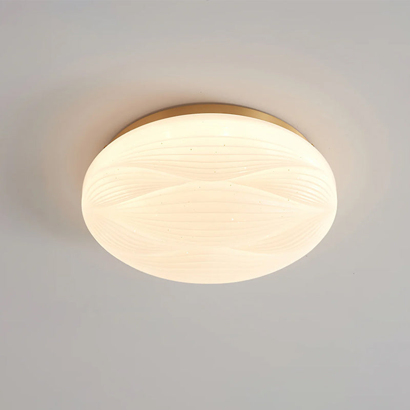 Acrylic LED Flush Mount Ceiling Light – Modern Round Bedroom Fixture