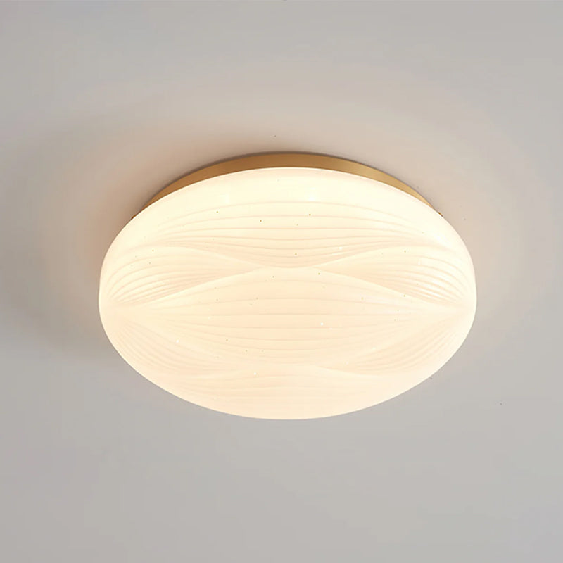 Acrylic LED Flush Mount Ceiling Light – Modern Round Bedroom Fixture