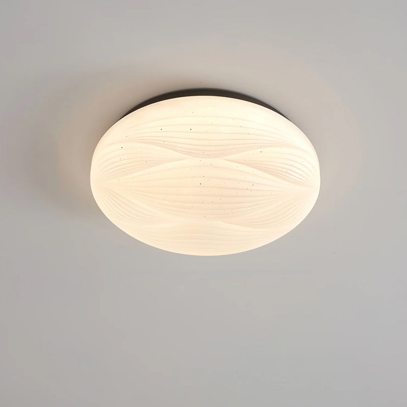 Acrylic LED Flush Mount Ceiling Light – Modern Round Bedroom Fixture