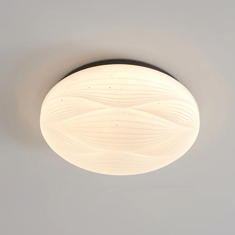 Acrylic LED Flush Mount Ceiling Light – Modern Round Bedroom Fixture