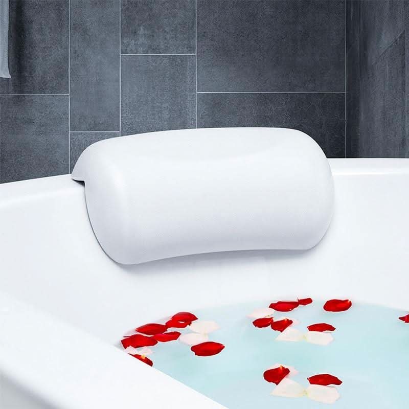 Serenis Cloud Bath Pillow – Foam Waterproof Spa Bathtub Headrest Suction Cup Support Cushion
