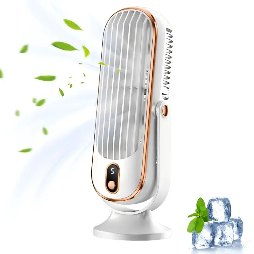 Briston Breeze Portable Fan – Rechargeable USB Desktop Table Fan Touch Control Quiet Cooling
