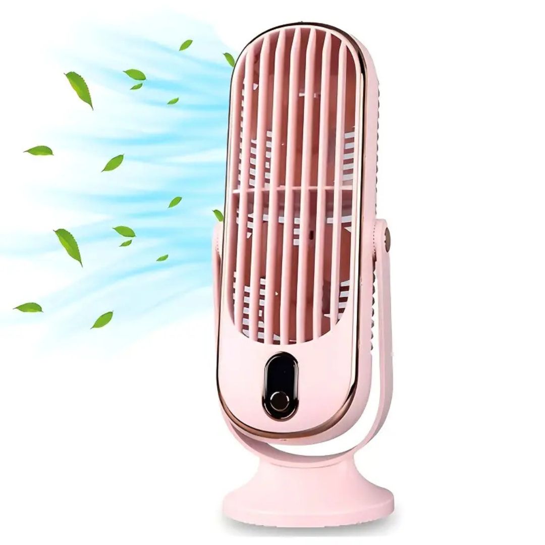 Briston Breeze Portable Fan – Rechargeable USB Desktop Table Fan Touch Control Quiet Cooling