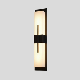 Rectangular LED Outdoor Wall Light – Waterproof Black Exterior Fixture