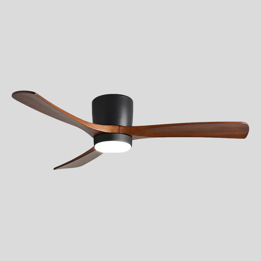 Proton Wood Ceiling Fan Light – LED Nordic Ceiling Fan Light