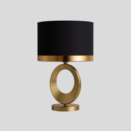 Gold Oval Frame Table Lamp – Modern Luxury Bedside Light