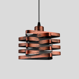 Spiral Allure Pendant Light – Modern Geometric Kitchen Island Dining Room Hanging Fixture