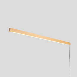 Lumen Oak Linear Wall Lamp - Wooden LED Hard Wired Wall Light Bar