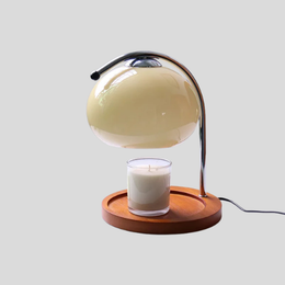 Luma Arc Table Lamp – Mid Century Modern Glass Desk Bedside Accent Light