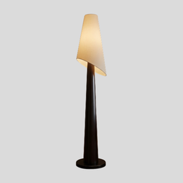 Solara Cone Floor Lamp – Modern Living Room Floor Lamp Bedroom Decorative Lighting Black Tapered Design