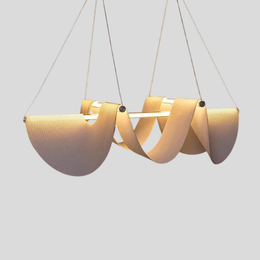Velari Ribbon Chandelier – Modern LED Pendant Light Dining Room Living Room Ceiling Decorative Lighting