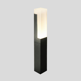 Garden Bollard Lantern Light – LED Outdoor Weatherproof Garden Wall Light Fixture Brushed Finish