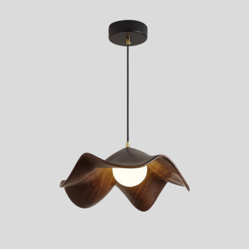 Meare Vayne Pendant Lamp – LED Water-Transfer Leaf Vein Pattern Architectural Interiors