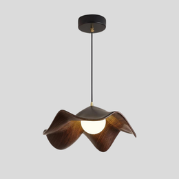 Meare Vayne Pendant Lamp – LED Water-Transfer Leaf Vein Pattern Architectural Interiors