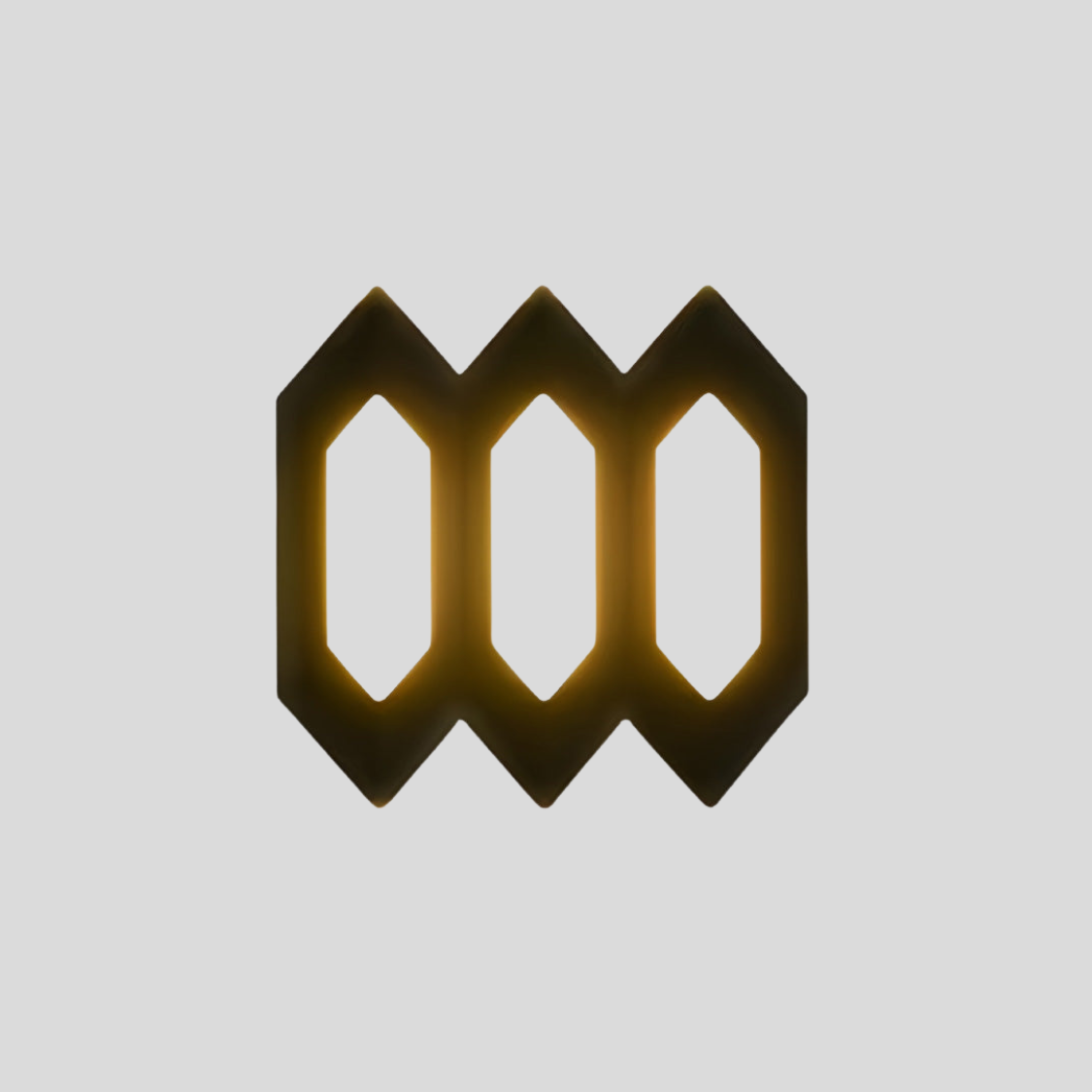 Hexa Shield Wall Lamp – LED Outdoor Geometric Wall Lighting Fixture