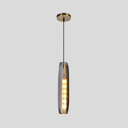 Cylara Pendant Light – Kitchen Island Chandelier Smoked Glass Brass Decorative Lighting Modern
