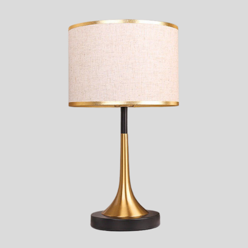 Modern Gold Trumpet Table Lamp – Elegant Bedside Accent Light