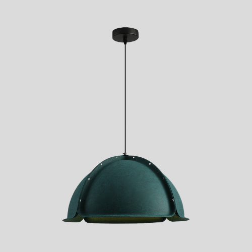 Velora Dome Pendant Light – Modern Minimalist Fabric Shade Kitchen Island Dining Hanging Lighting