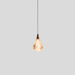 Elira Crystal Pendant Light – Modern Minimalist Bedside Teardrop Glass Hanging Ceiling Lighting
