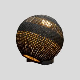 Ravello Woven Floor Lamp – Outdoor Rattan LED Sphere Patio Garden Ambient Lighting