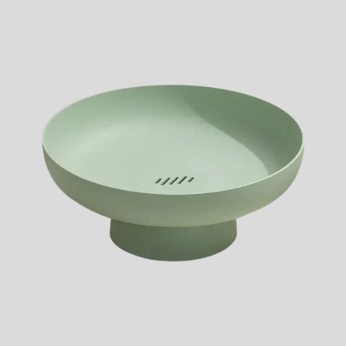 Ambrose Pedestal Fruit Bowl – Modern Ceramic Raised Serving Dish Kitchen Counter Decorative Storage