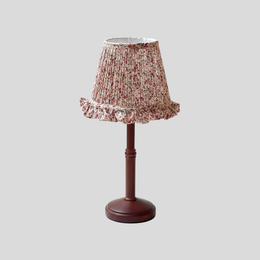 Myora Pleated Table Lamp – LED Indoor Table Lamp Floral Pleated Shade Diffuse Warm Glow Cozy Living Room
