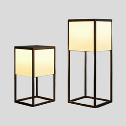 Minimalistic Cube Outdoor Floor Lamp – Waterproof LED Garden and Patio Light