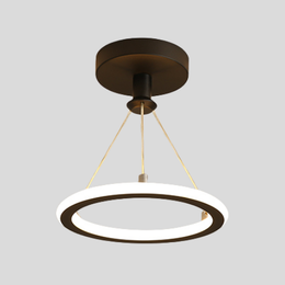 Halo Ring Semi-Flush Ceiling Light – Modern LED Circular Ceiling Fixture