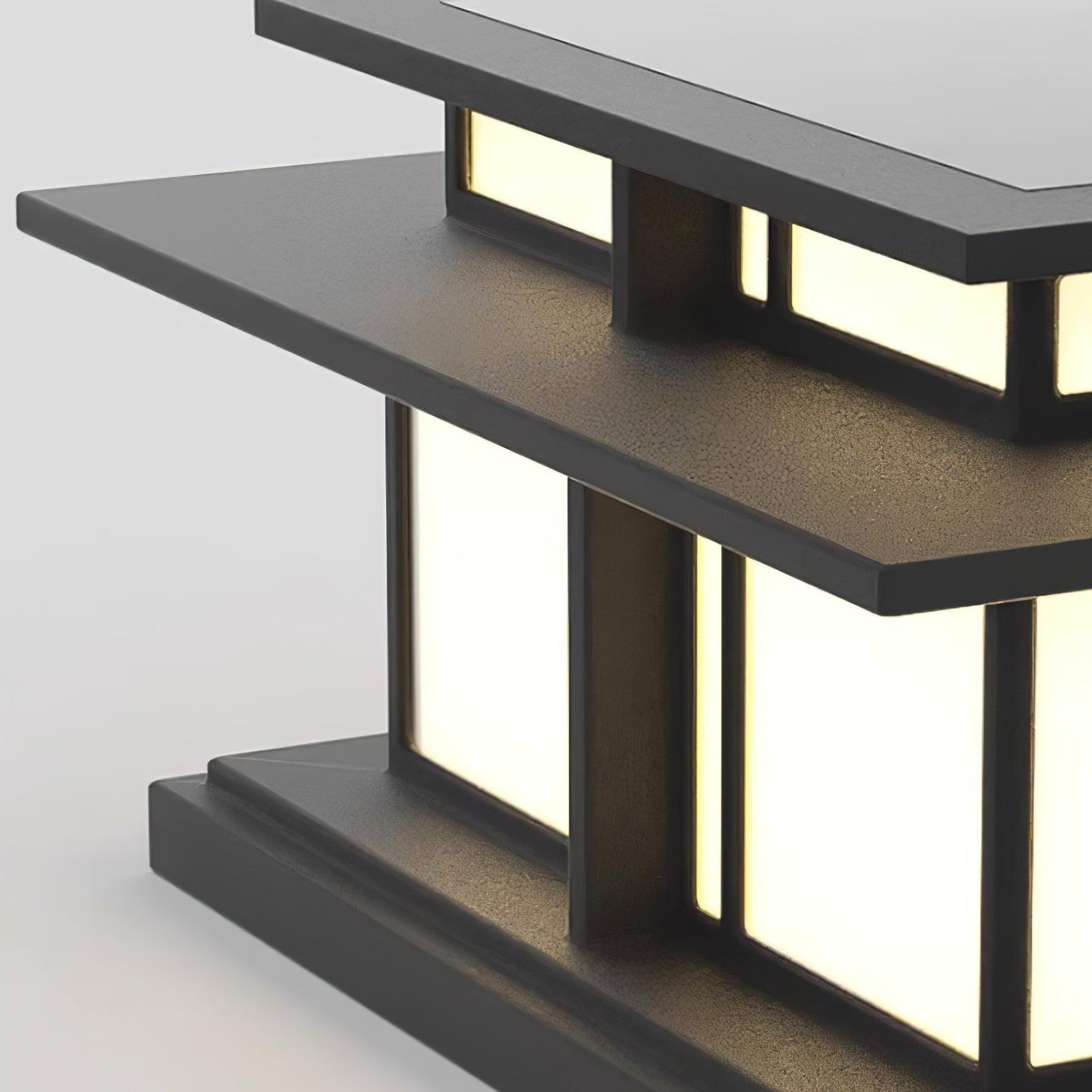 Kaelion Outdoor Bollard Light – Modern LED Post Cap Lantern Waterproof Gate Column Landscape Lighting