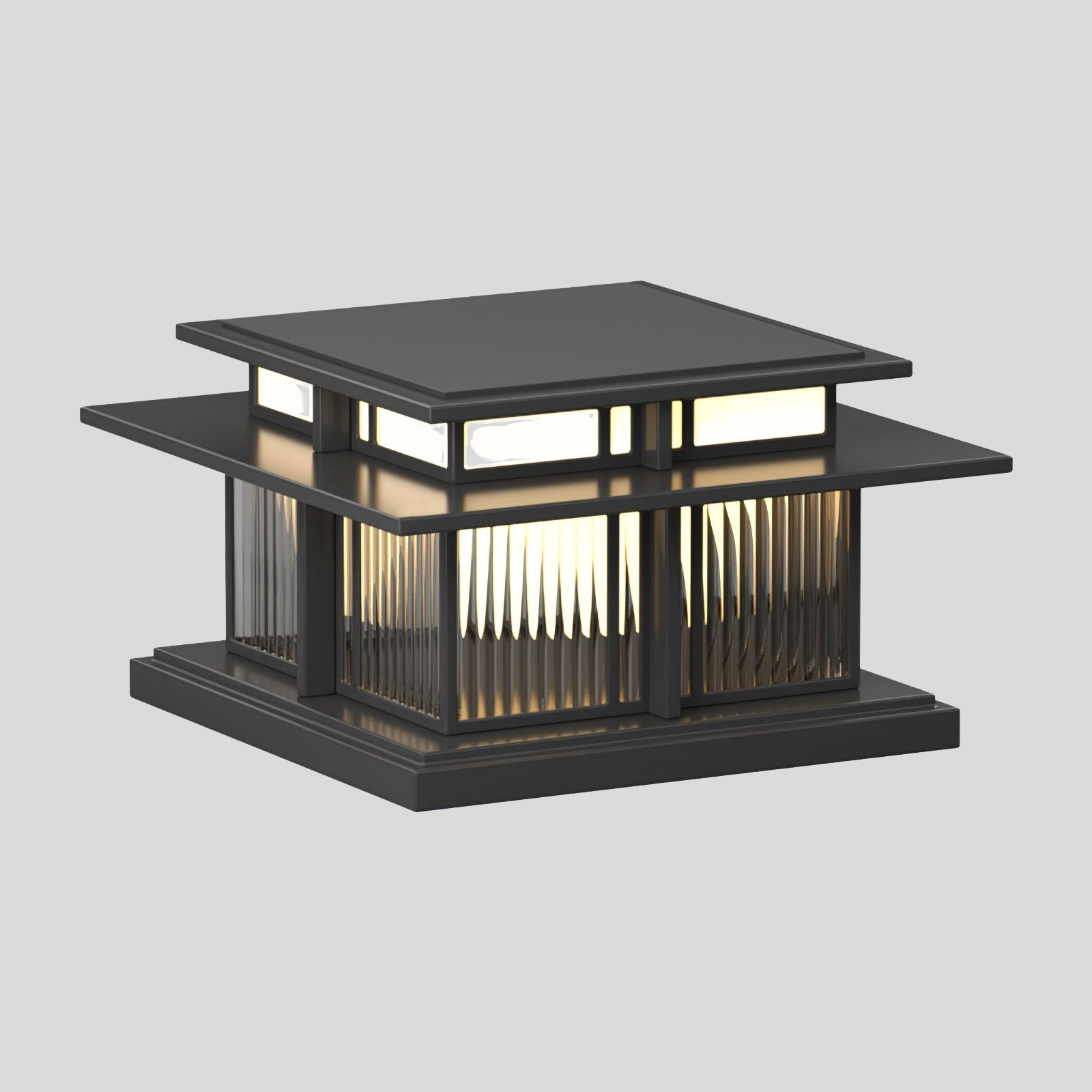 Kaelion Outdoor Bollard Light – Modern LED Post Cap Lantern Waterproof Gate Column Landscape Lighting