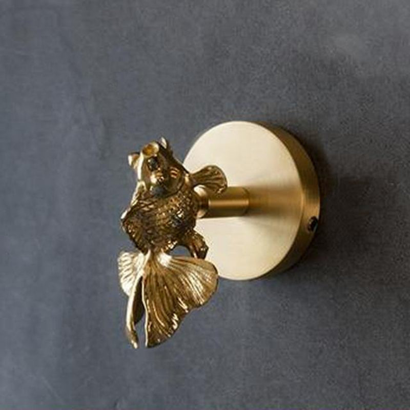Aviari Bird Wall Hook – Decorative Brass Gold Metal Animal Coat Towel Hanger Bedroom Bathroom Entryway