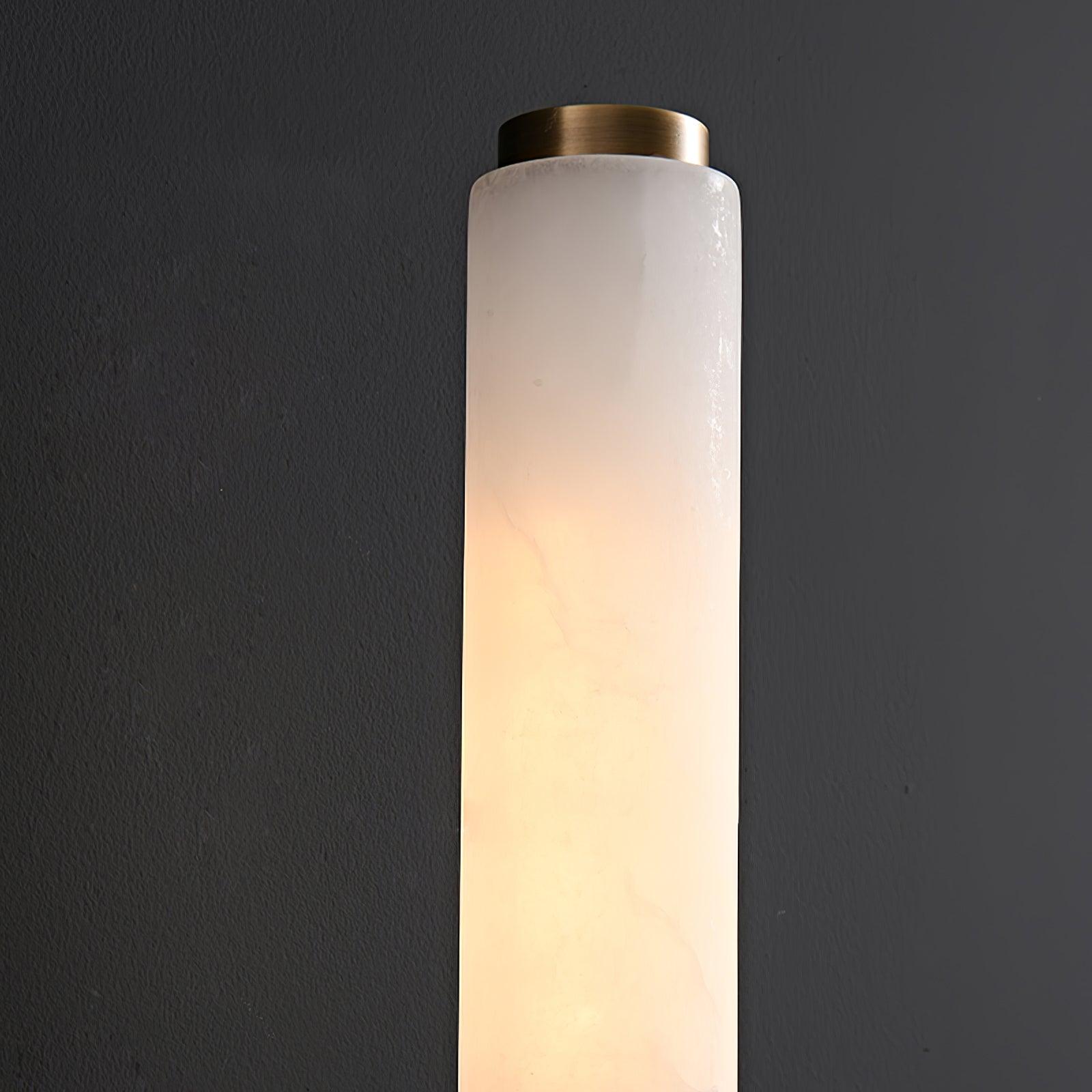 Briona Disc Wall Sconce – Brass Opaque Glass Wall Lighting Fixture