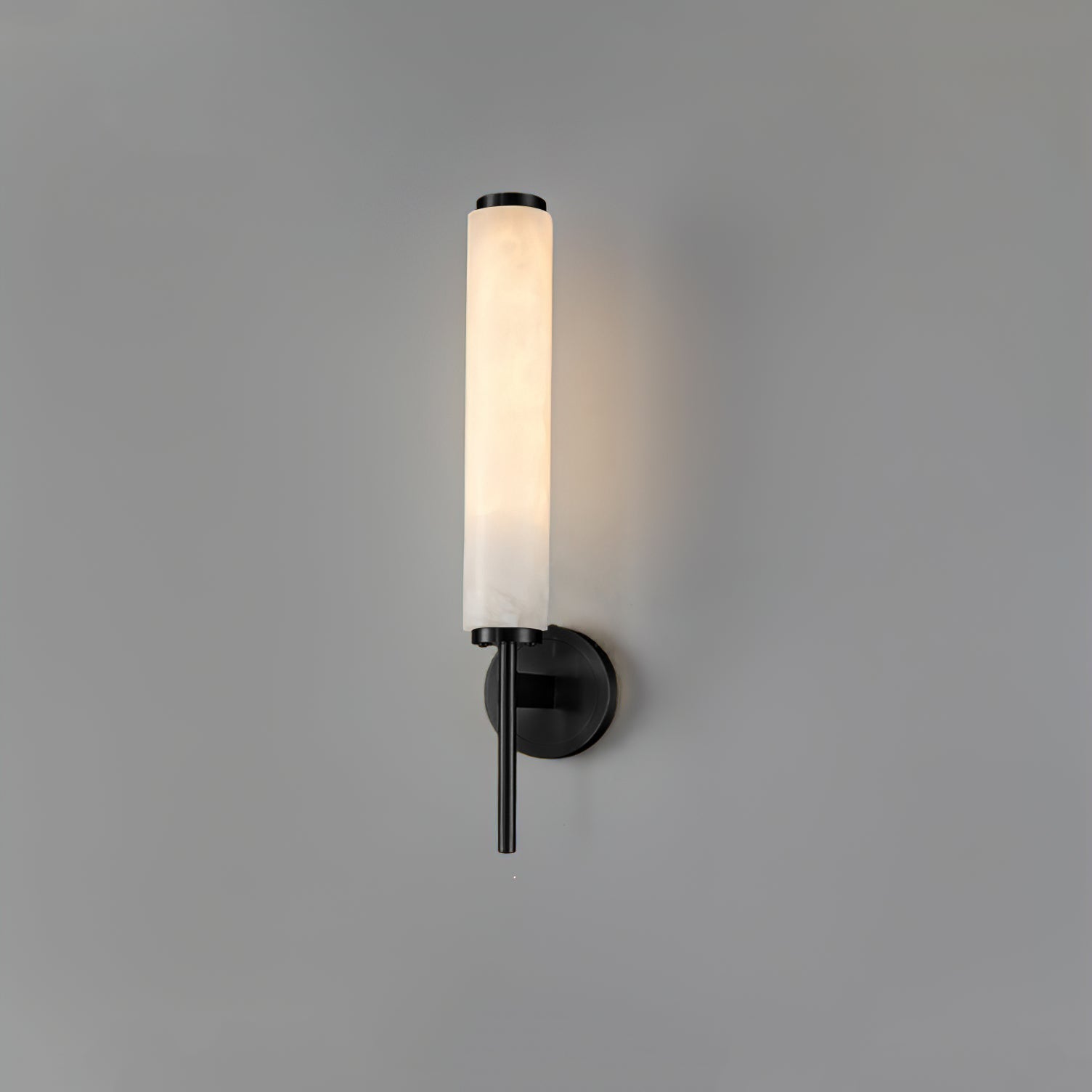 Briona Disc Wall Sconce – Brass Opaque Glass Wall Lighting Fixture