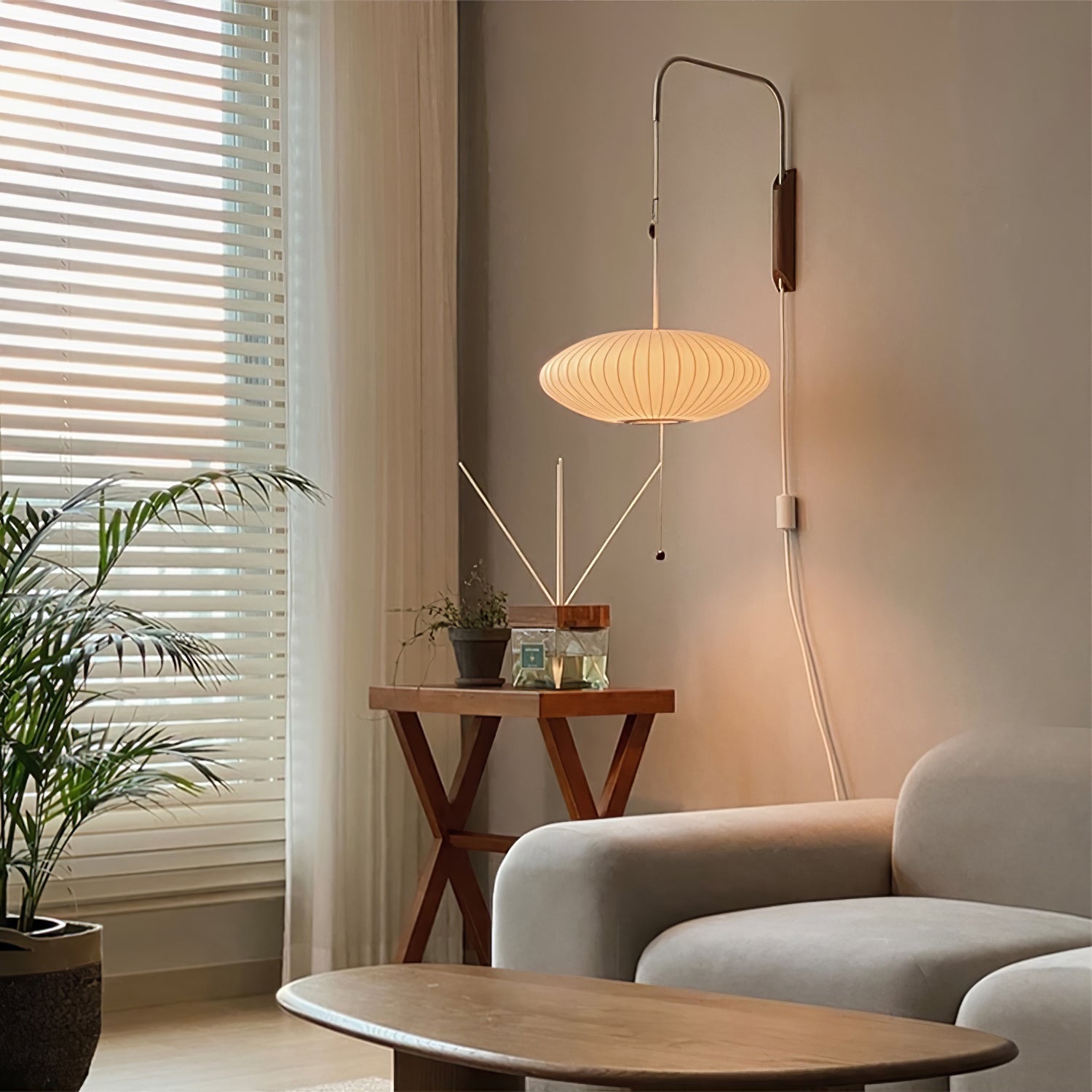 Orbix Swing Arm Wall Lamp – Adjustable Plug-In Wall Lighting Fixture