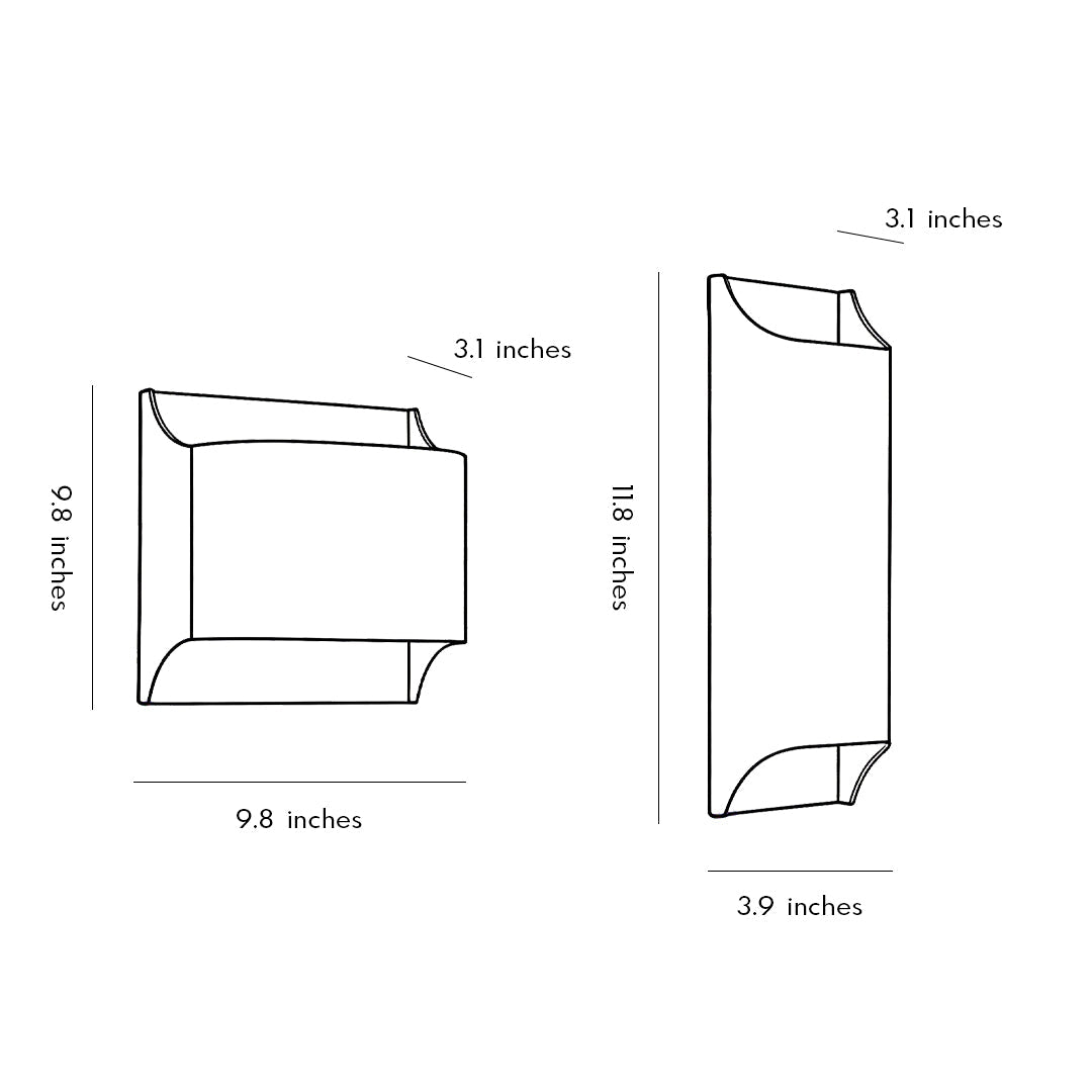 Veritas Wall Sconce – Modern Brushed Brass Curved LED Wall Light Bedroom Living Room Decorative Lighting