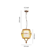 Vintage Cage Hanging Pendant Light – Waterproof LED Outdoor Balcony Patio Fixture