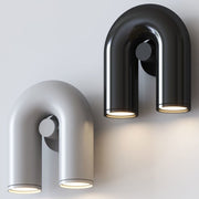 Modern Arch Wall Sconce LED Spotlight – Adjustable Directional Cylinder Light Fixture