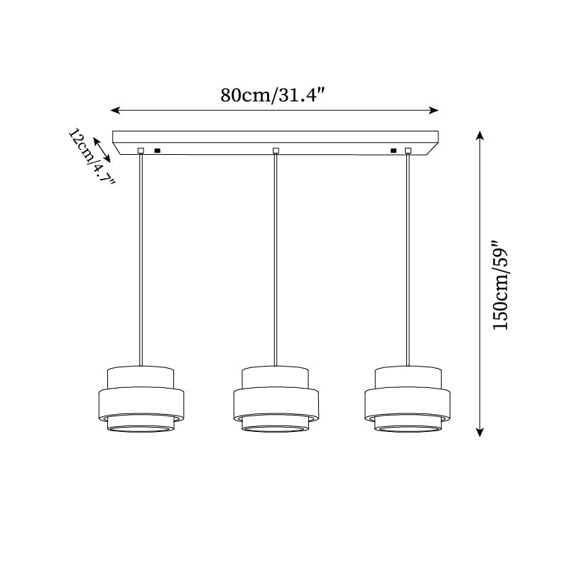 Eaden Travertine Pendant Lamp – Natural Stone Pendant Light With Walnut Wood Band Modern Living